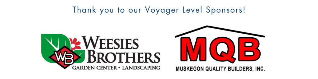 Thank you to our Voyager Level Sponsors! Logos for MQB and Weesies Bros