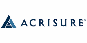 Acrisure logo with a blue triangle